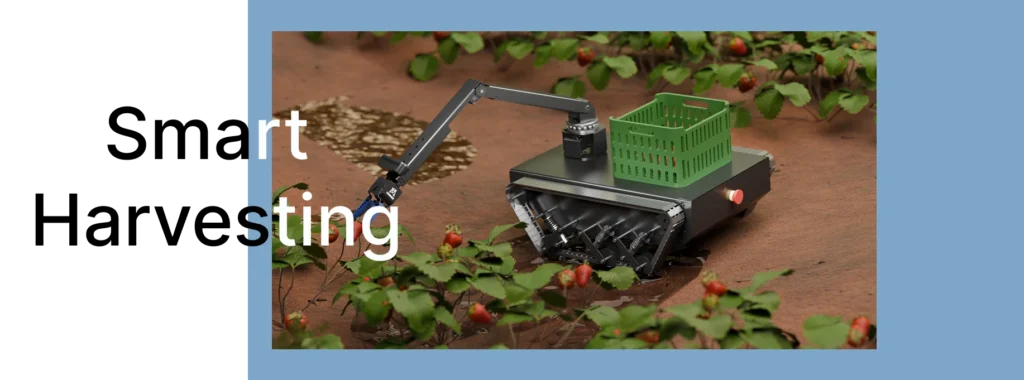 The robotic arm enables Bison to be applied in intelligent harvesting scenarios