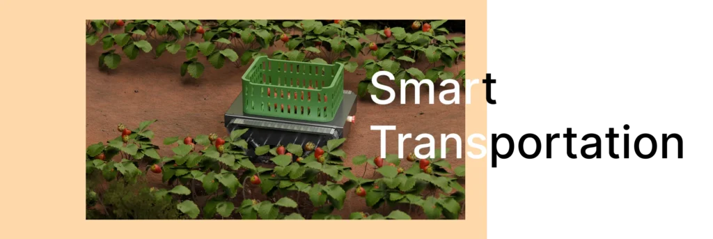 The tracked chassis enables Bison to travel smoothly and complete transport tasks